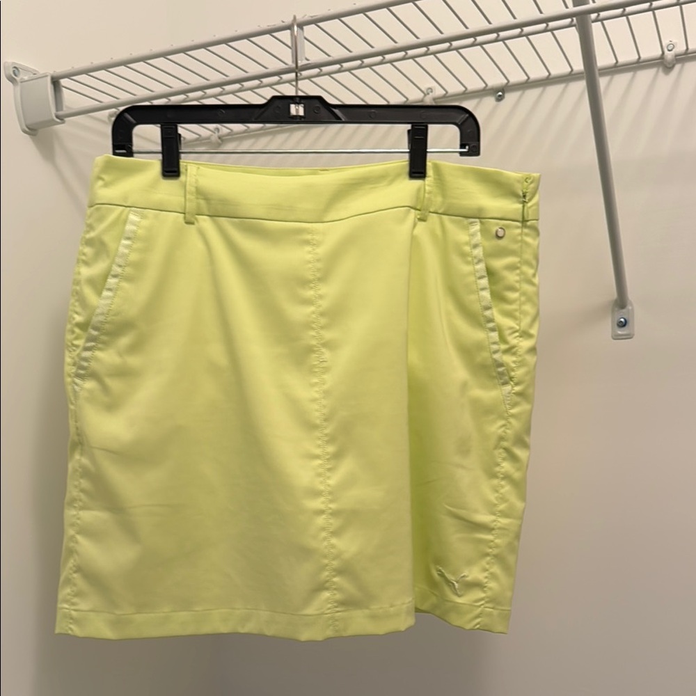 Puma Yellow Women's Golf Skirt